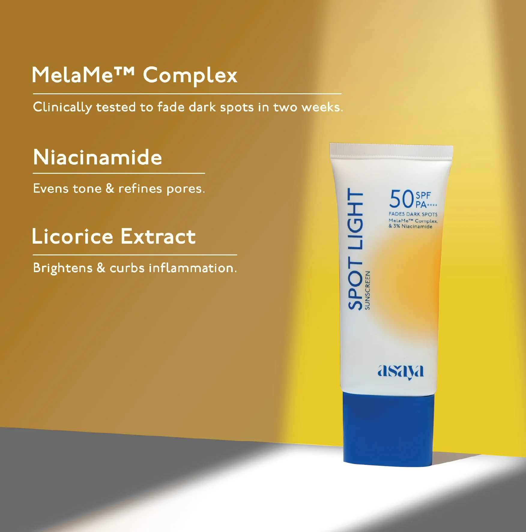 Spot Light Sunscreen SPF 50 PA++++ for Dark Spots & Hyperpigmentation - Image 3